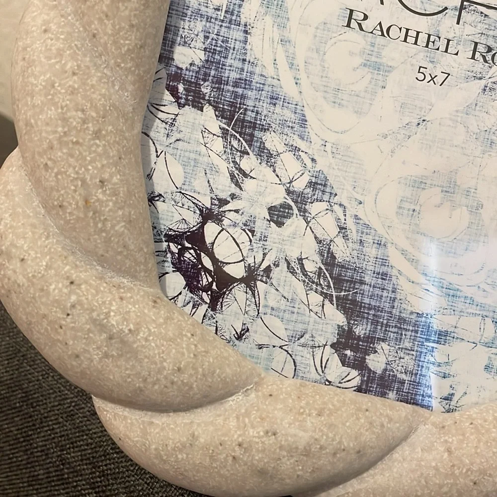 NWT Stone Twist look 5”X 7” Frame w/kickstand back,** 2 available **, Rachel Roy